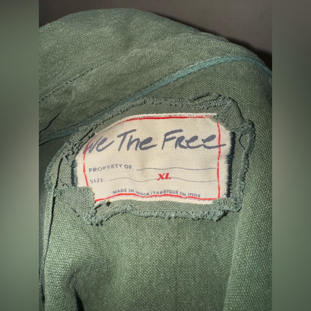 We The Free Green Embroidered Button Down Shirt - Picture 10 of 11